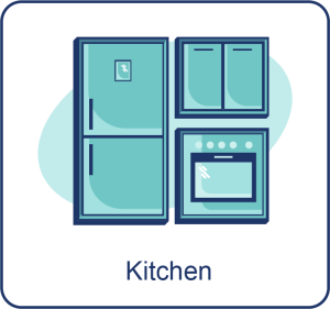 Kitchen icon representing kitchen remodeling and renovation services by E-Leads